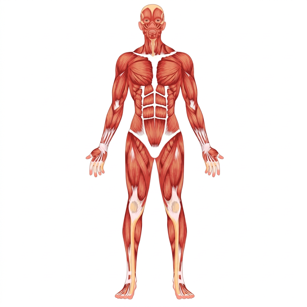 Figura anatômica do corpo humano — vista frontal